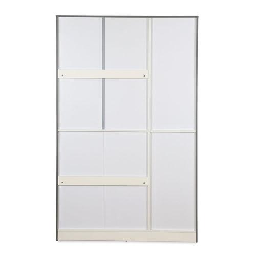 Nilkamal Marbito 3 Door Wardrobe With Mirror (White)