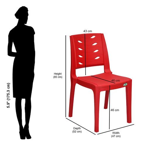 Nilkamal Fern Plastic Armless Chair
