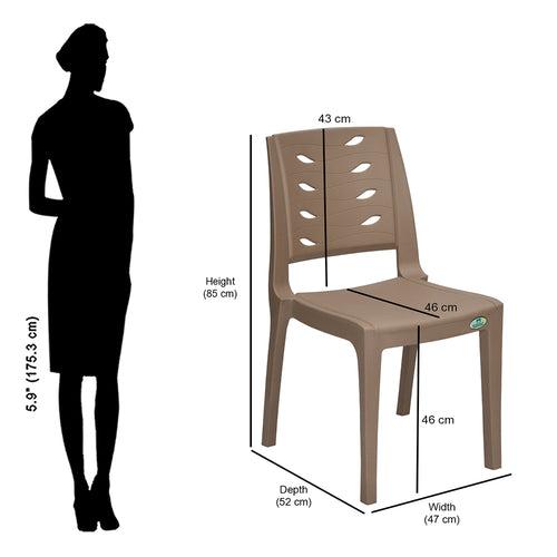 Nilkamal Fern Plastic Armless Chair