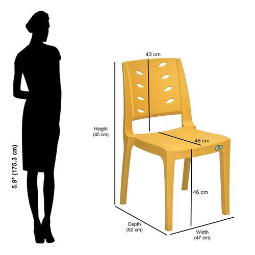 Nilkamal Fern Plastic Armless Chair