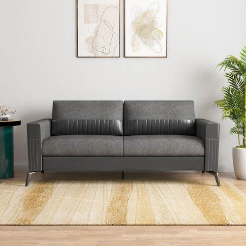 Nilkamal Berlin 3 Seater Sofa (Grey)