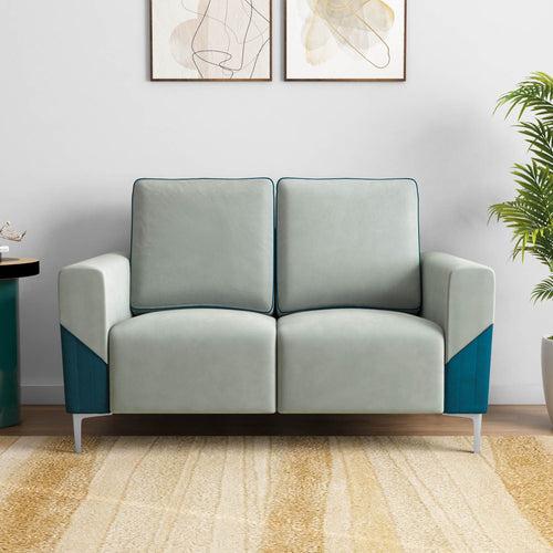 Nilkamal Boston 2 Seater Sofa (Grey & Blue)