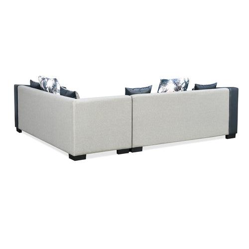 Nilkamal Corbin Fabric Corner Sofa (Grey)