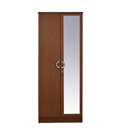 Massif 2 Door Wardrobe With Mirror (Urban Walnut)