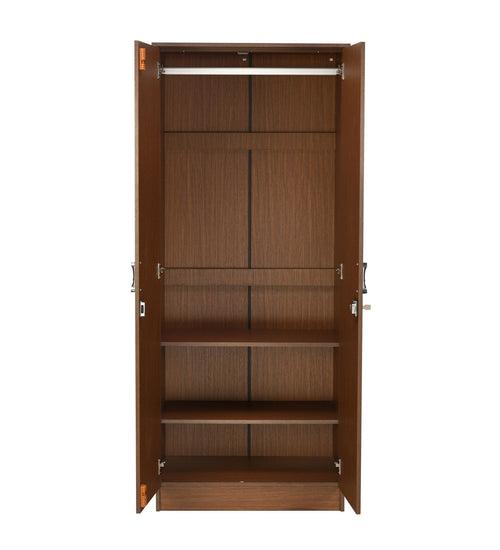 Massif 2 Door Wardrobe With Mirror (Urban Walnut)