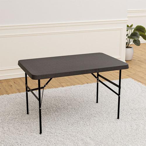 Nilkamal Festive 4 ft Foldable Rectangle Table (Brown)