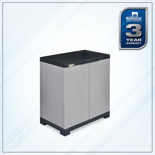 Nilkamal Freedom Mini Small (FMS) Plastic Storage Cabinet (Haze Grey/Charcoal Grey)