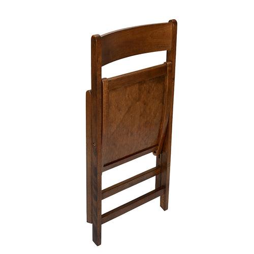 Nilkamal Carven Dining Folding Chair (Walnut)