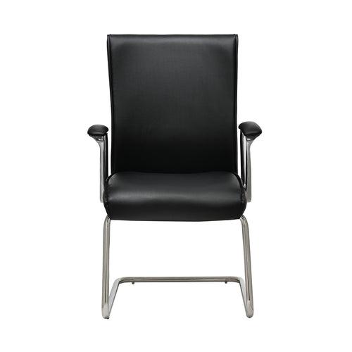 Nilkamal Command Mid Back Leatherette Visitor Chair (Black)