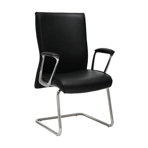 Nilkamal Command Mid Back Leatherette Visitor Chair (Black)