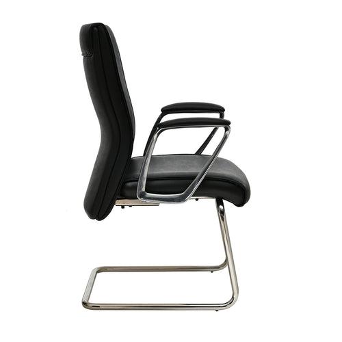 Nilkamal Command Mid Back Leatherette Visitor Chair (Black)