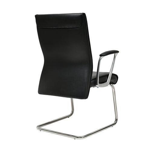 Nilkamal Command Mid Back Leatherette Visitor Chair (Black)