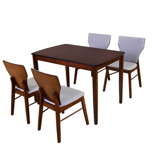 Nilkamal Kylo 4 Seater Dining Set (Rio Brown)