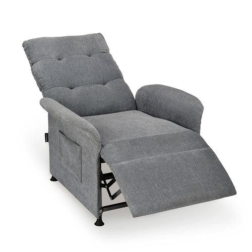 Nilkamal Electro 1 Seater Electric Recliner Sofa (Dark Grey)