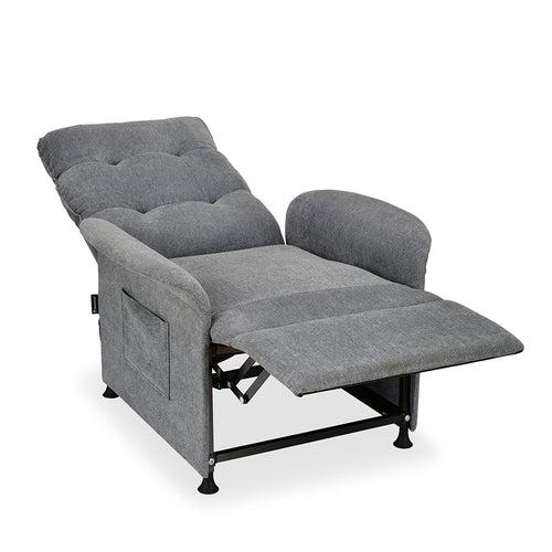 Nilkamal Electro 1 Seater Electric Recliner Sofa (Dark Grey)