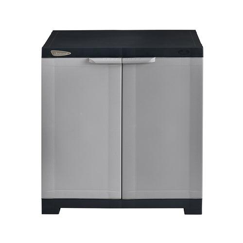 Nilkamal Freedom Mini Small (FMS) Plastic Storage Cabinet (Haze Grey/Charcoal Grey)