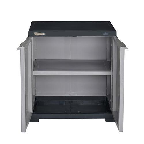 Nilkamal Freedom Mini Small (FMS) Plastic Storage Cabinet (Haze Grey/Charcoal Grey)