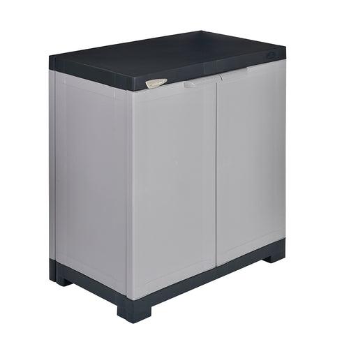 Nilkamal Freedom Mini Small (FMS) Plastic Storage Cabinet (Haze Grey/Charcoal Grey)