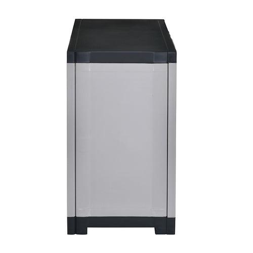 Nilkamal Freedom Mini Small (FMS) Plastic Storage Cabinet (Haze Grey/Charcoal Grey)