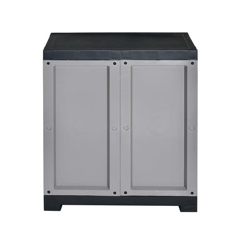 Nilkamal Freedom Mini Small (FMS) Plastic Storage Cabinet (Haze Grey/Charcoal Grey)