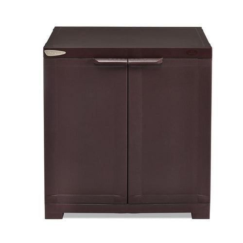 Nilkamal Freedom Mini 09 (FMSC09) Plastic Shoe Cabinet (Weather Brown)