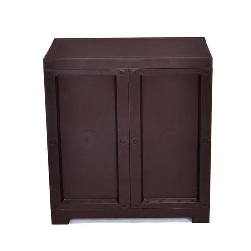 Nilkamal Freedom Mini 09 (FMSC09) Plastic Shoe Cabinet (Weather Brown)