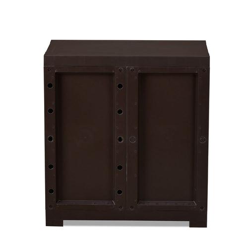 Nilkamal Freedom Mini Small (FMS) Plastic Storage Cabinet (Weather Brown)