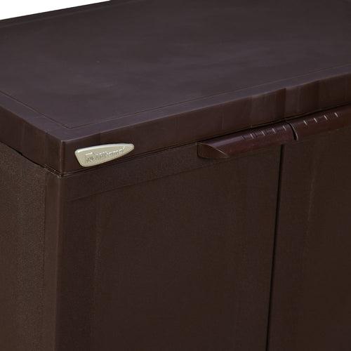 Nilkamal Freedom Mini Small (FMS) Plastic Storage Cabinet (Weather Brown)