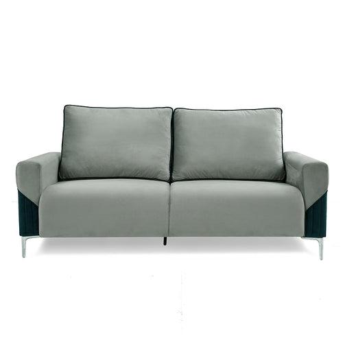 Nilkamal Boston 3 Seater Sofa (Grey & Blue)