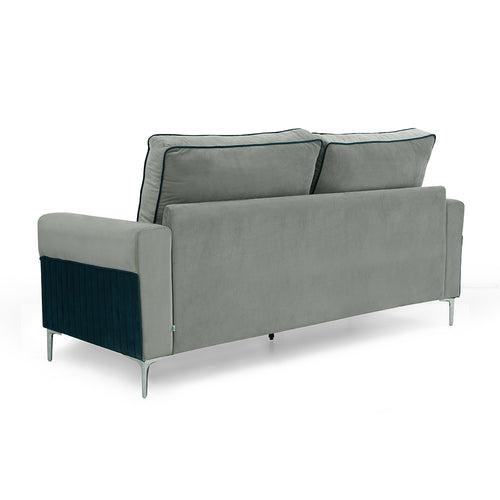 Nilkamal Boston 3 Seater Sofa (Grey & Blue)