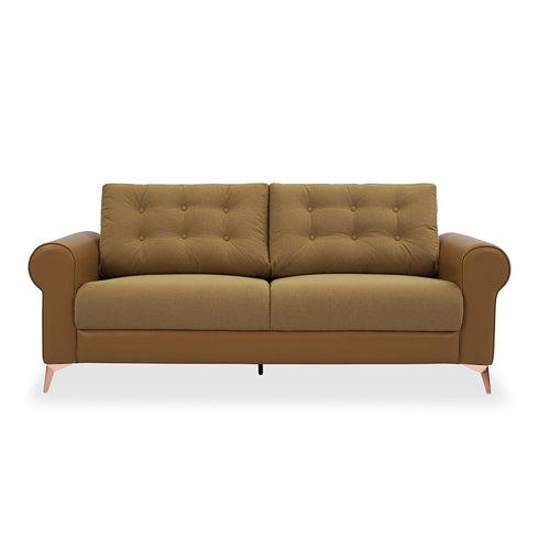 Nilkamal Rippon 3 Seater Sofa (Brown)