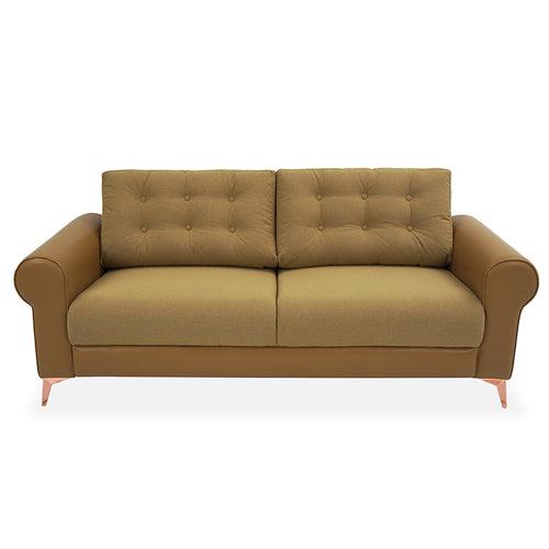 Nilkamal Rippon 3 Seater Sofa (Brown)