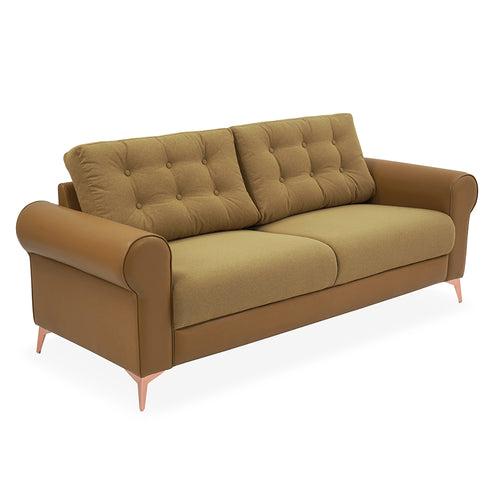 Nilkamal Rippon 3 Seater Sofa (Brown)