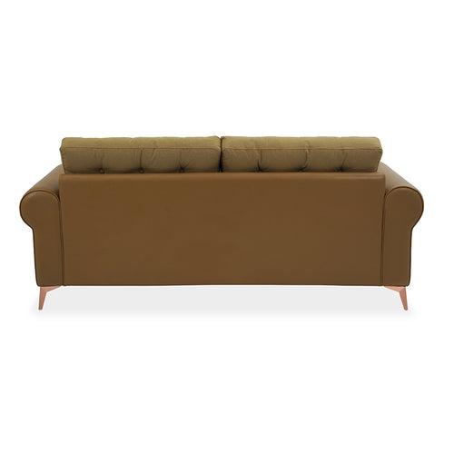 Nilkamal Rippon 3 Seater Sofa (Brown)