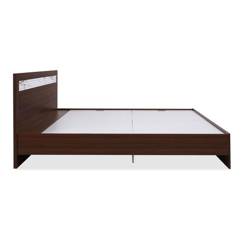 Nilkamal Akin King Bed without Storage (Walnut)