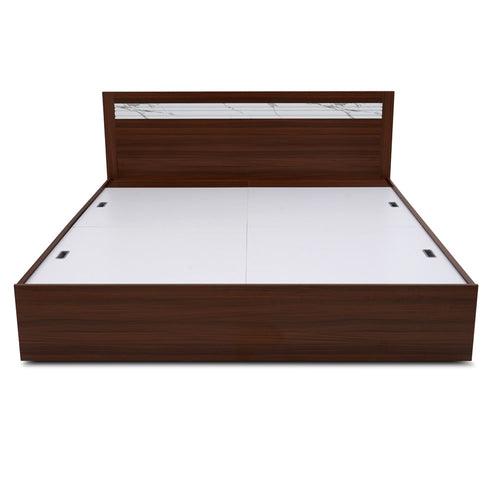 Nilkamal Akin King Bed without Storage (Walnut)