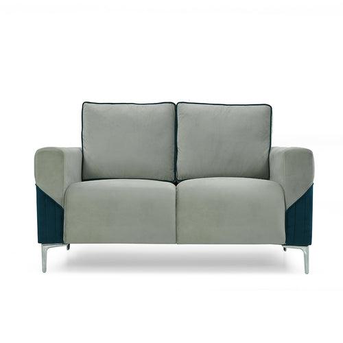 Nilkamal Boston 2 Seater Sofa (Grey & Blue)