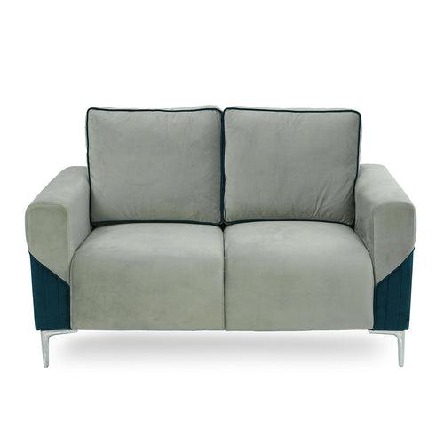 Nilkamal Boston 2 Seater Sofa (Grey & Blue)