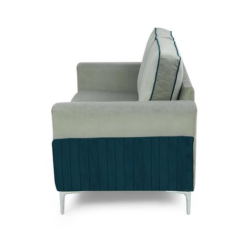 Nilkamal Boston 2 Seater Sofa (Grey & Blue)