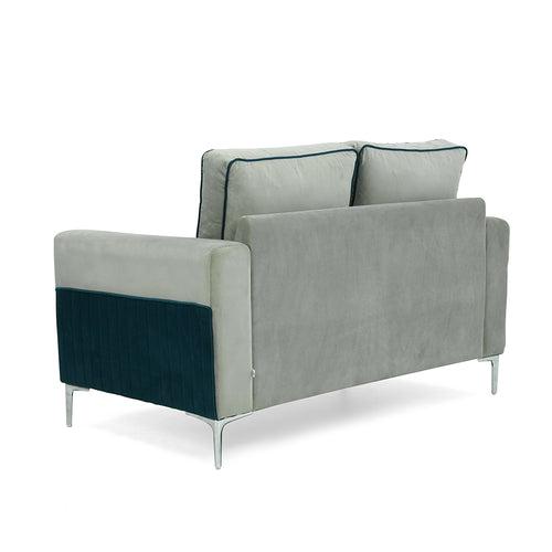 Nilkamal Boston 2 Seater Sofa (Grey & Blue)