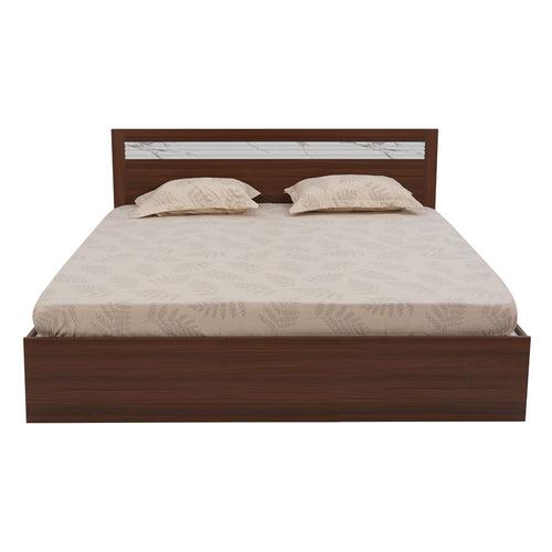 Nilkamal Akin King Bed without Storage (Walnut)