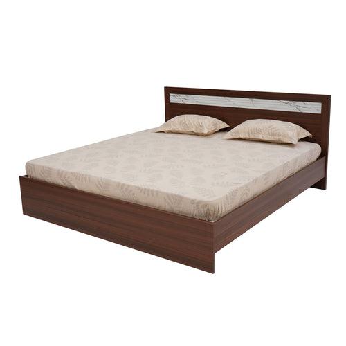 Nilkamal Akin King Bed without Storage (Walnut)