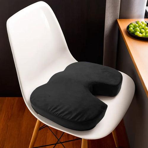 Orthopedic Memory Foam U-Shaped Coccyx Seat Cushion with Ventilated Cooling Gel for Tailbone, Sciatica & Back Pain Relief