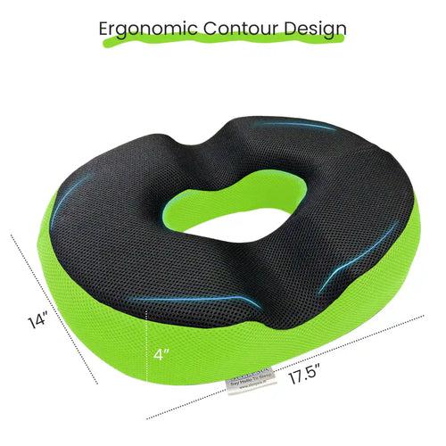 Orthopedic Memory Foam Donut Seat Cushion with Cooling Gel