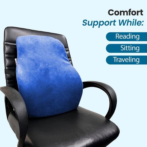 Orthopedic Memory Foam Lumbar Support Backrest Cushion with Ventilated Cooling Gel