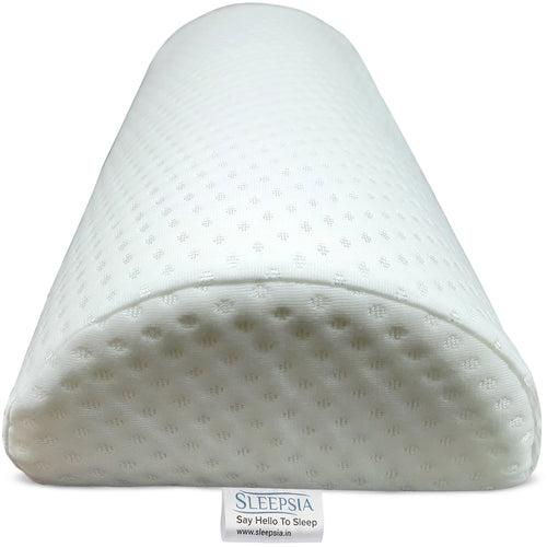 Orthopedic Memory Foam Knee & Leg Support Half-Moon Pillow