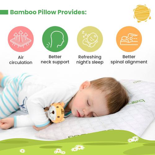 Kid's Super-Soft Shredded Memory Foam Bamboo Pillow