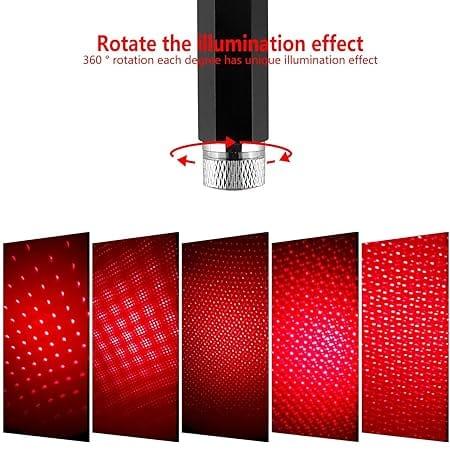 Illuminate Your Ride with the Red Star Lamp USB Car Fancy Light