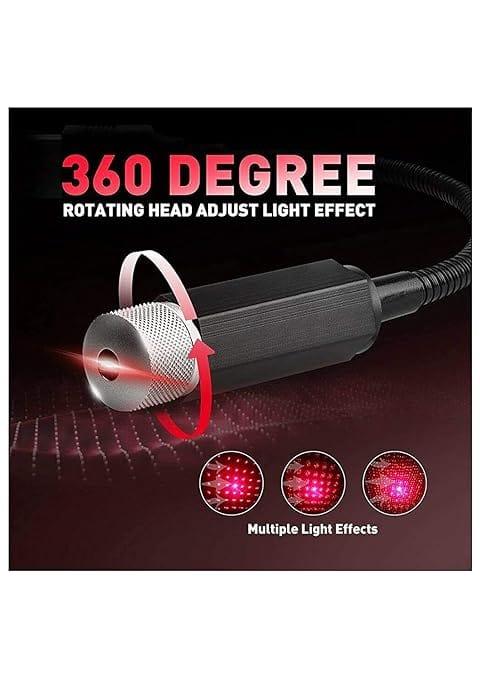 Illuminate Your Ride with the Red Star Lamp USB Car Fancy Light