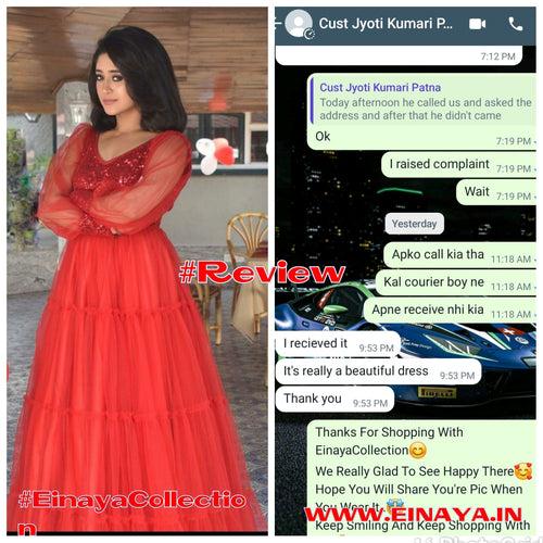 Shivangi Joshi's Stylish Partywear Gown With Heavy Sequence Work